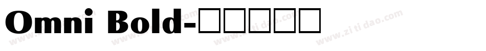 Omni Bold字体转换